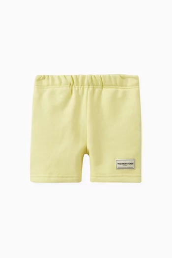 Logo Lounge Shorts in Organic Cotton-blend