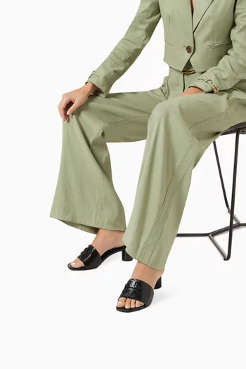 Ines Logo 55 Mules in Leather