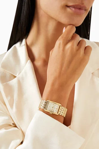 Eleanor Stainless Steel Quartz Watch, 25mm x 36mm