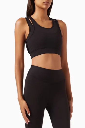 Double Layer Sports Bra in Softskin100©