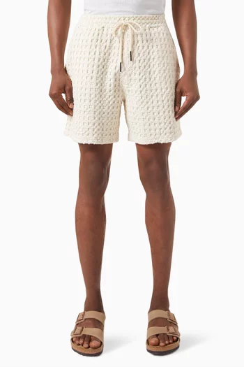 شورت بنقشة بورتو وافل قطن