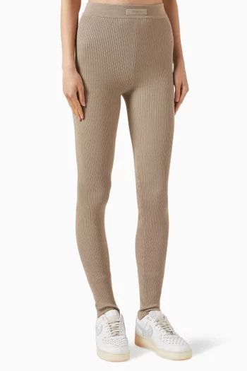 Sports Pants in RIbbed-knit