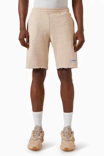 Washed Roll-edge Shorts in Organic Cotton