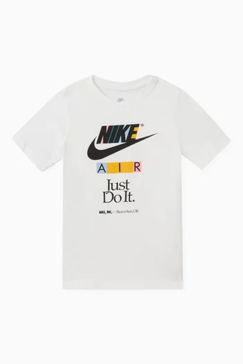 Graphic Logo Print T-shirt in Cotton