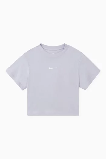 Essential Logo Boxy T-shirt in Cotton Jersey