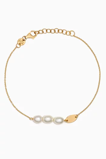 Kiku Pearl Bracelet in 18kt Gold