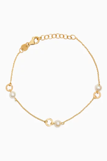 Kiku Pearl Bracelet in 18kt Gold