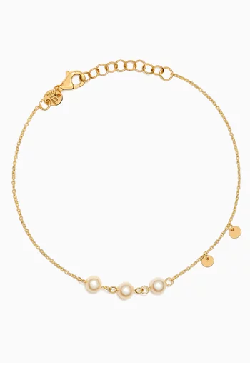 Kiku Pearl Bracelet in 18kt Gold
