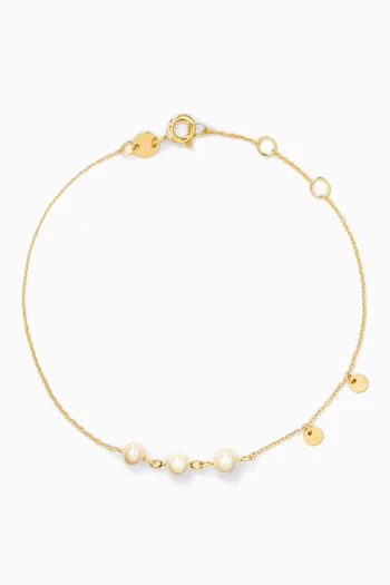 Kiku Pearl Bracelet in 18kt Gold