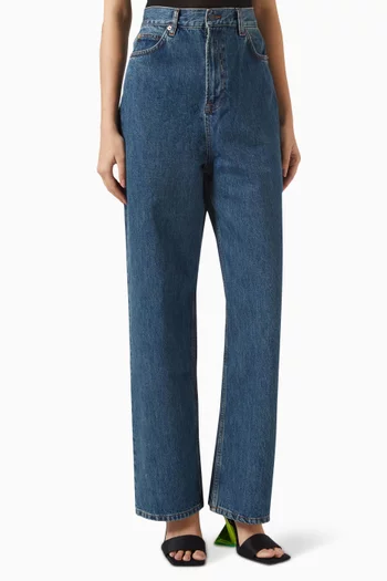 Low-rise Straight-leg Jeans in Denim