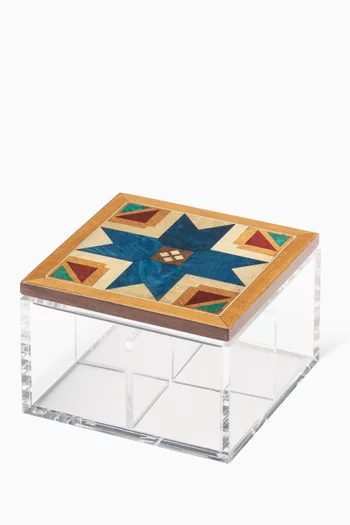 Voice of AYA Accessory Box in Leather & Walnut Wood