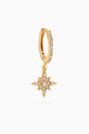Stella Star Single Earring in 18kt Gold-plated Sterling Silver