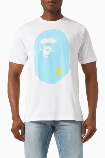 Colours Big Ape Head T-shirt in Cotton