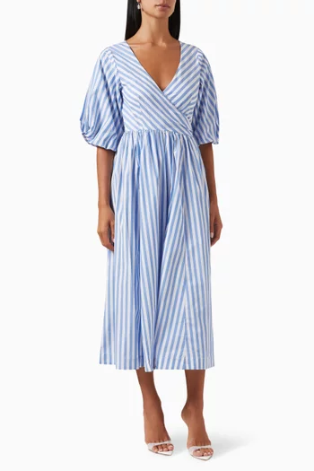 Jodie Stripe Dress in Cotton