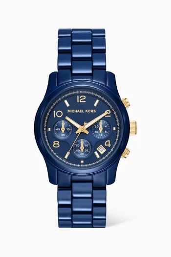 Runway Chronograph Stainless Steel Watch, 38mm
