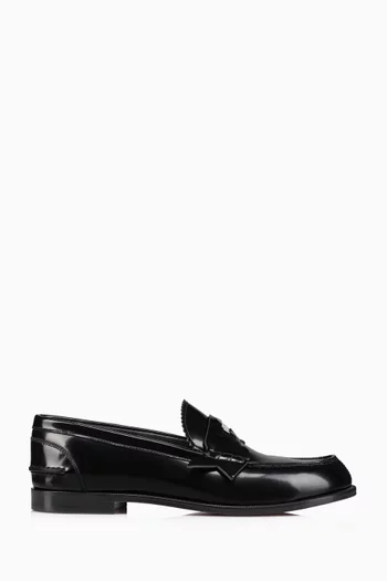 Penny Loafers in Abrasivato leather