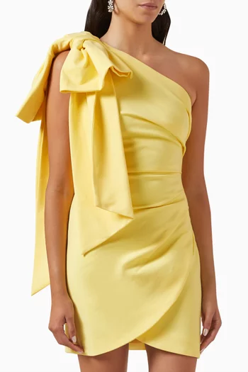 One-shoulder Bow Dress