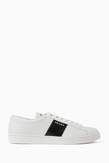 Vitello Low-top Sneakers in Brushed-leather