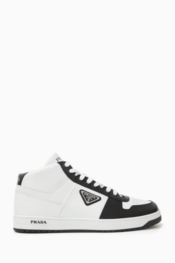 Downtown High-top Sneakers in Leather
