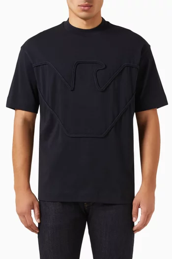 Eagle Logo T-shirt in Cotton Jersey