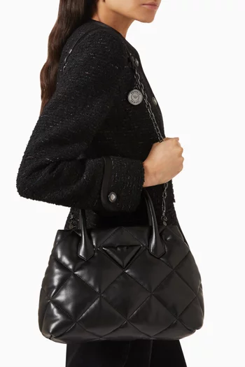 حقيبة يد اي ايه متوسطة جلد نابا