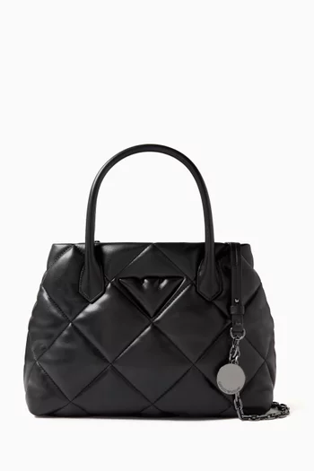 حقيبة يد اي ايه متوسطة جلد نابا