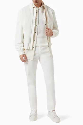 بنطال جينز بقصة ساق مستقيمة دينم