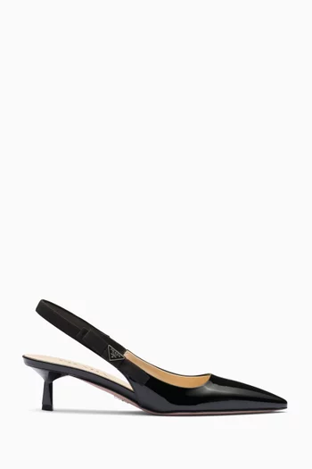 Slingback 45 Pumps in Patent Leather