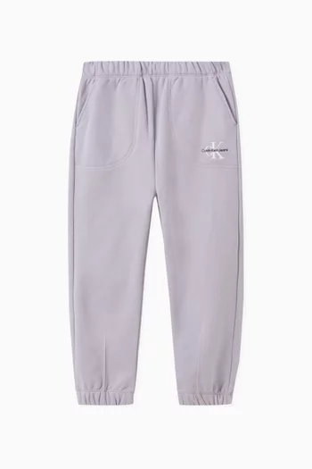 Relaxed Logo Sweatpants in Organic Cotton Terry Blend
