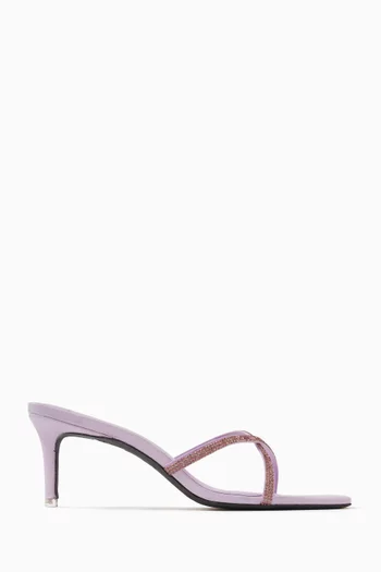 Arielle 65 Cross-strap Embellished Sandals in Nappa