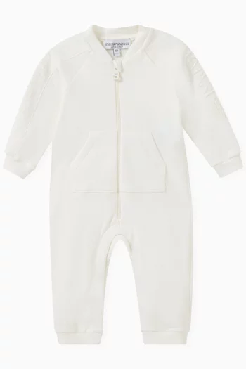 Logo-sleeves Jumpsuit in Cotton