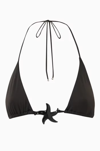 Star Triangle Bikini Bra in Nylon