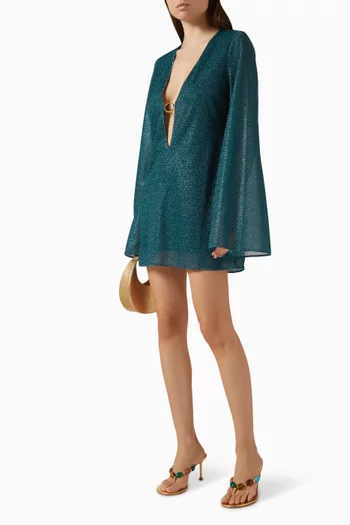 قفطان لوميير قصير بحلية على شكل حرف O مرصعة بالأحجار لوركس