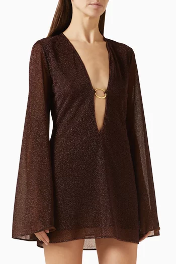 Lumière O Gem Mini Kaftan in Lurex