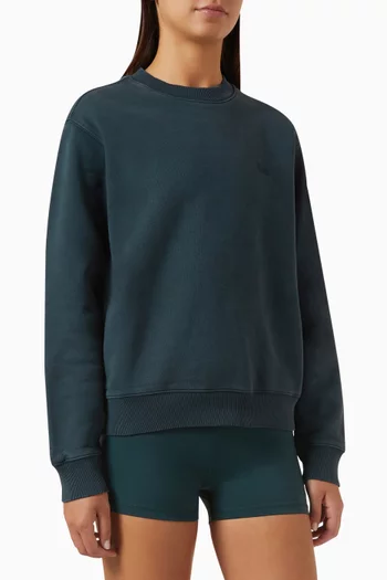 Asher Crewneck  Sweatshirt in Cotton-fleece