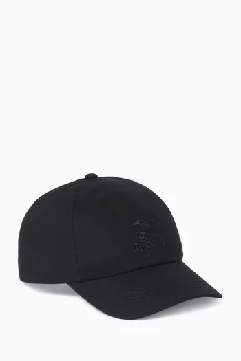 Turtle Embroidery Baseball Cap in Cotton