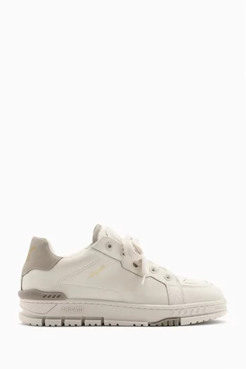 Area Cloud Sneakers in Leather & Textile Woven