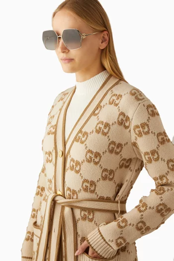 نظارة شمسية بإطار أفياتور معدن