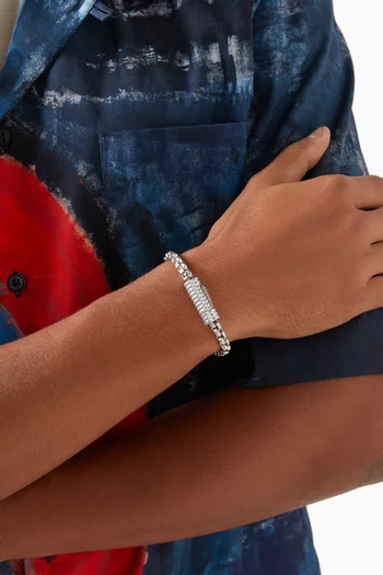 سوار بحلقات مربعة ستانلس ستيل من مجموعة جيزة