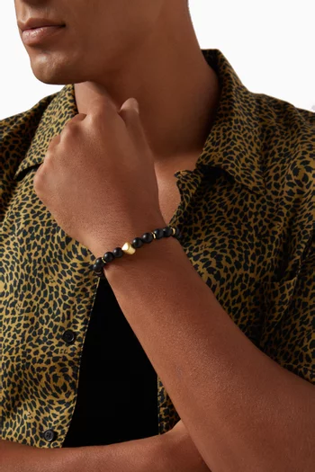 Nugget Bracelet in Gold-plated Beads
