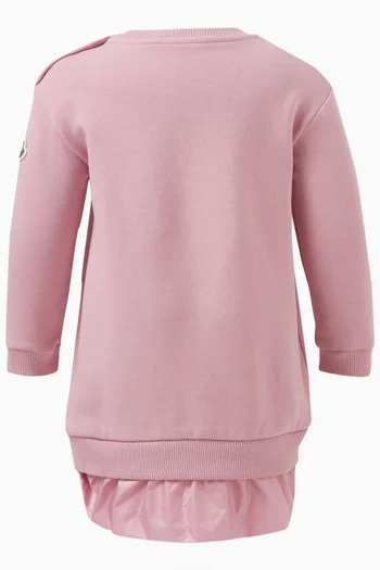 Logo Dress in Cotton