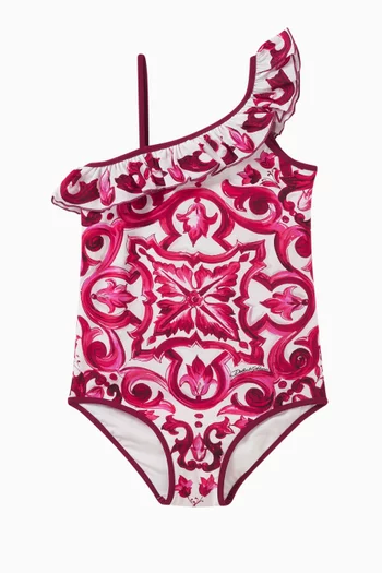 Majolica-print One-piece Swimsuit