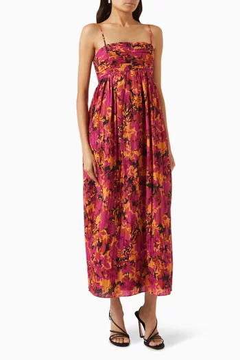 Holloway Floral-print Midi Dress