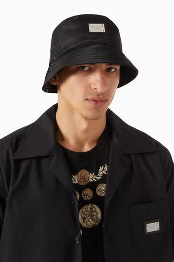 Logo Bucket Hat in Nylon
