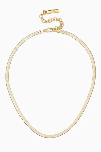 Classique Herringbone Chain in Gold-plated Brass