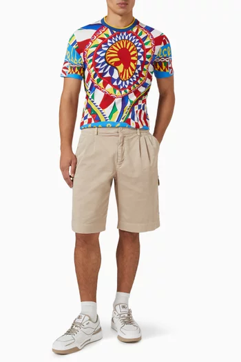 تي شيرت بنقشة كاريتو قطن جيرسيه