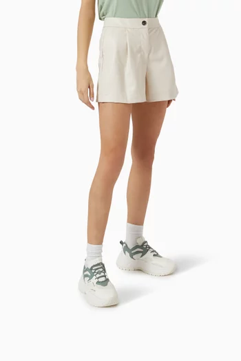 Vedder Logo Sneakers in Leather and Mesh