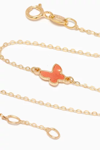 Ara Butterfly Bracelet in 18k Yellow Gold