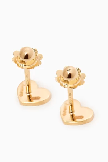 Ara Heart Earrings in 18kt Yellow Gold
