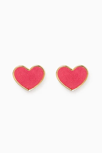 Ara Heart Earrings in 18kt Yellow Gold
